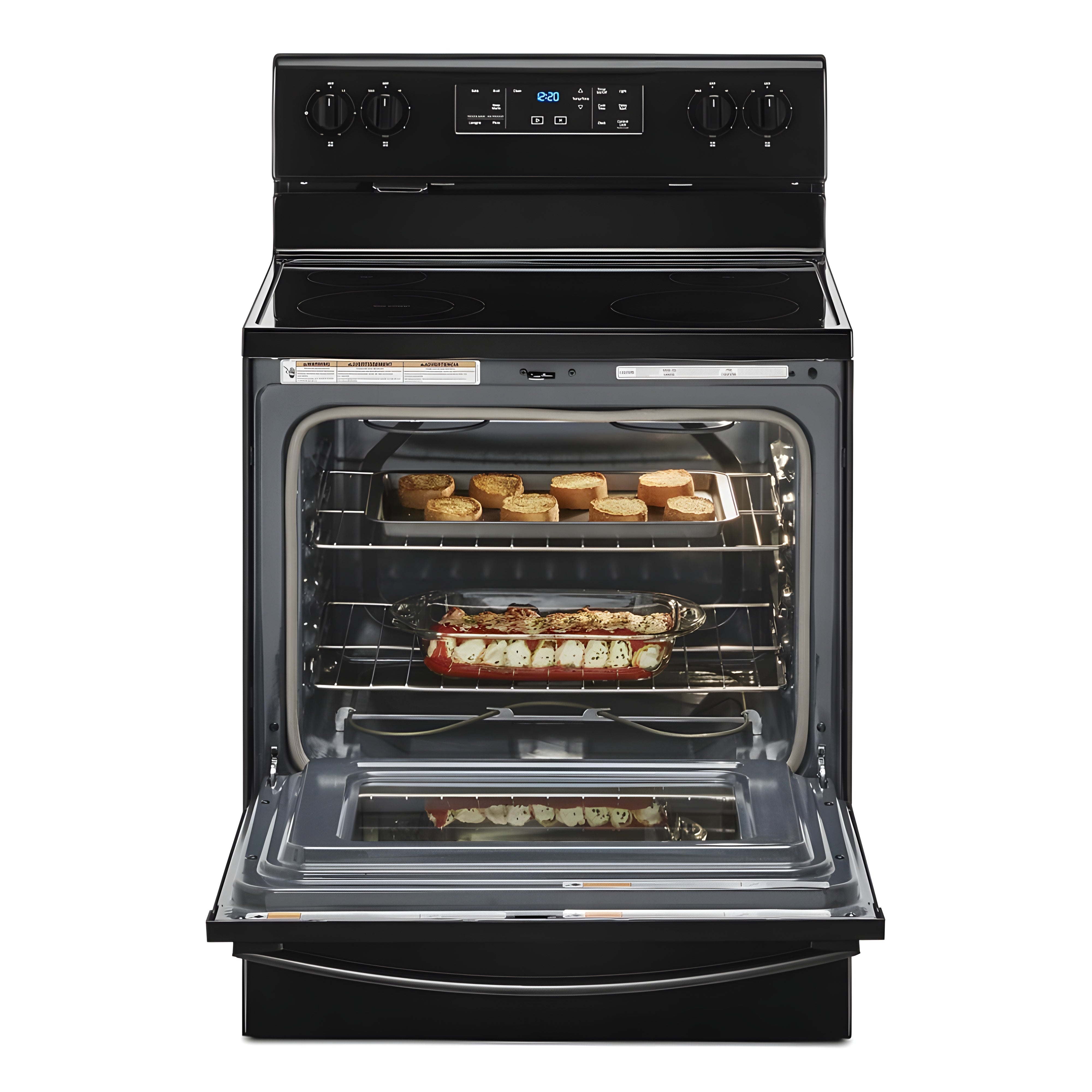 WHIRLPOOL WFE515S0JB 5.3 cu. ft. Whirlpool® electric range with Frozen Bake technology - WFE515S0JB