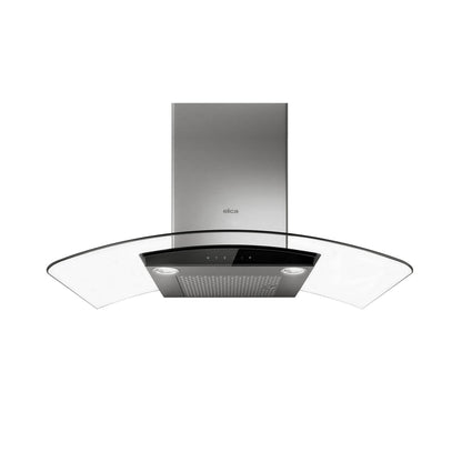 ELICA ECM630S3 COMO Wall Mount Range Hood 30" wide - 600CFM in Stainless Steel On Black - ECM630S3