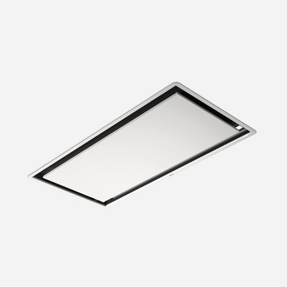 ELICA EIL640WH ILLUSION Ceiling Range Hood 40" wide - 600CFM in Stainless Steel On White - EIL640WH
