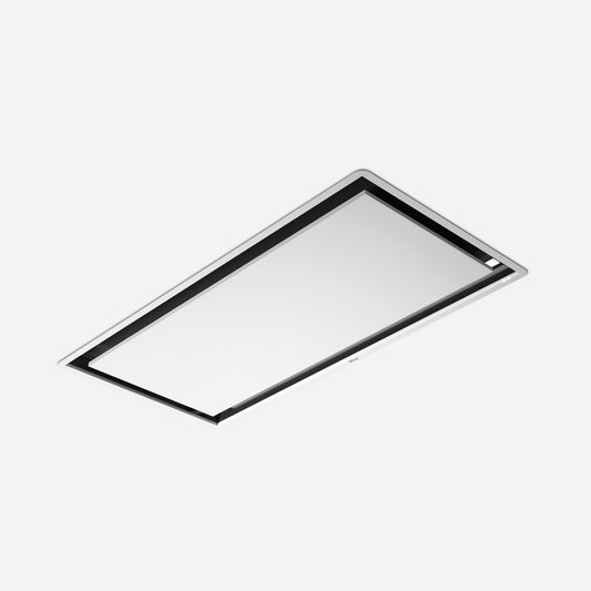 ELICA EIL640WH ILLUSION Ceiling Range Hood 40" wide - 600CFM in Stainless Steel On White - EIL640WH