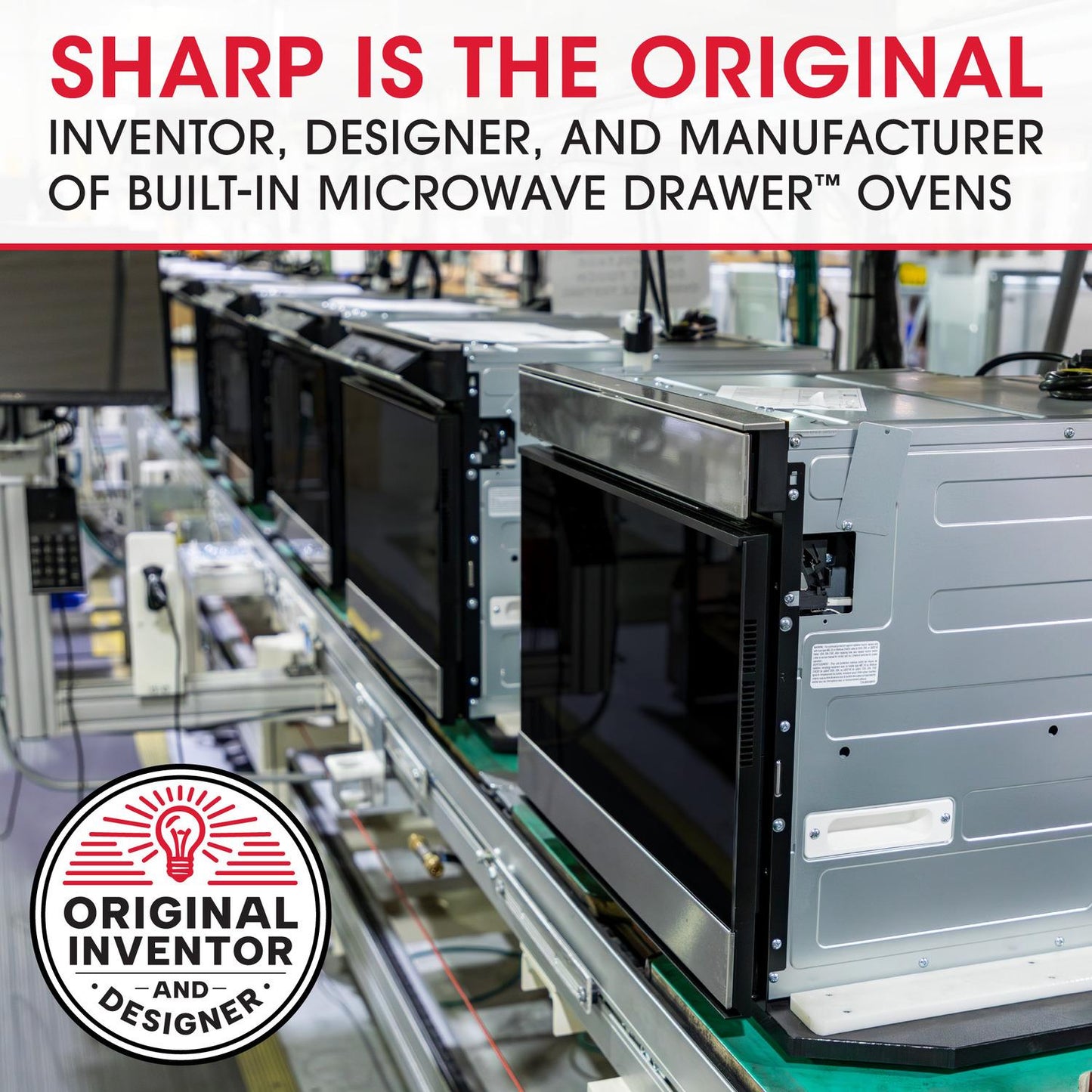 SHARP 24 in. Built-In Smart Convection Microwave Drawer Oven - SMD2499FS
