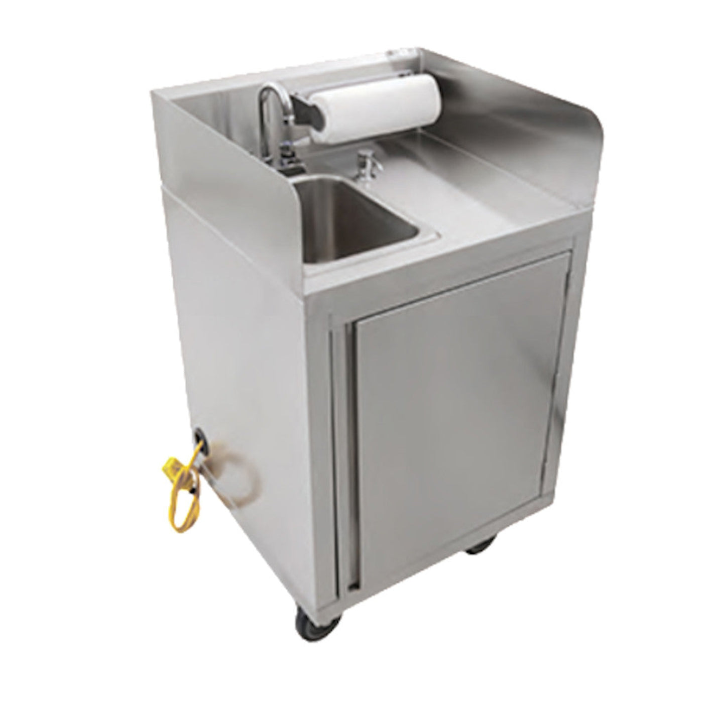John Boos MHS-2624 Self-Contained Mobile Hand Sink with Gooseneck Faucet - JBMHS2624
