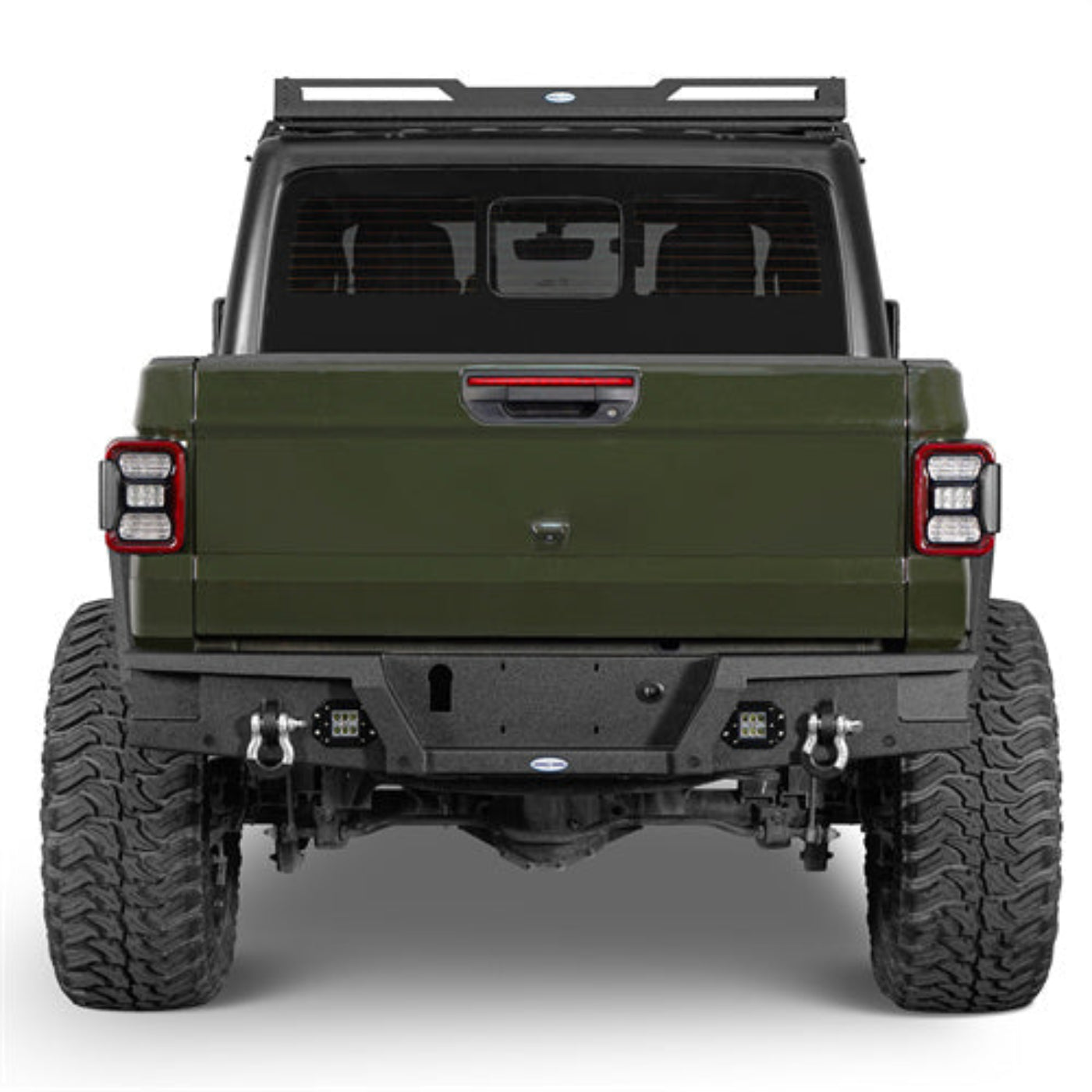 Hooke Road Mid Width Front Bumper & Rear Bumper(20-25 Jeep Gladiator JT) - HE.3018-1&HE.7003