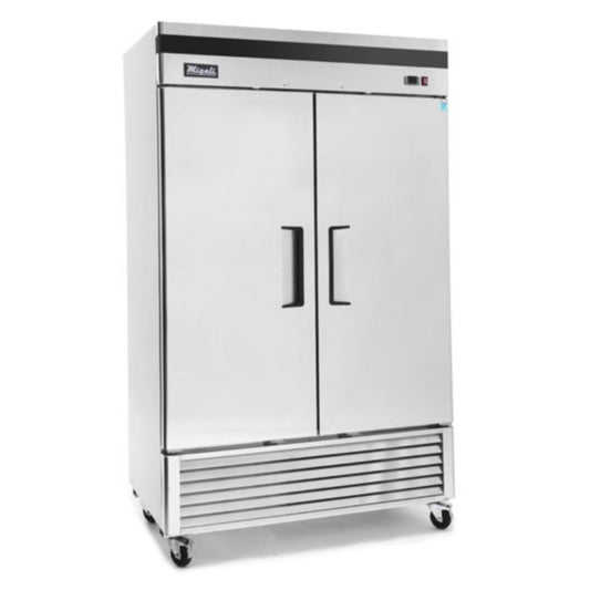 Migali C-2FB-HC 54” Bottom Mount Double Solid Door Reach-In Freezer 49 Cu Ft - C-2FB-HC