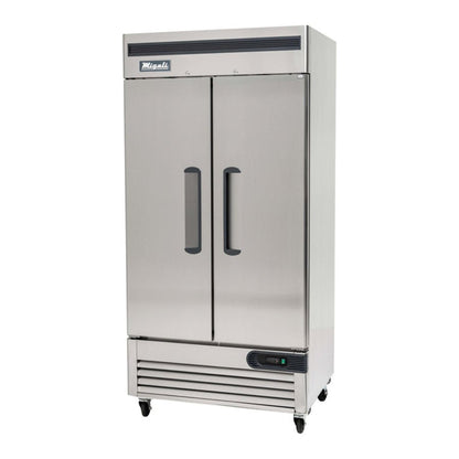 Migali C-2RB-35-HC 40” Reach-In Refrigerator Double Solid Door 35 Cu Ft - C-2RB-35-HC