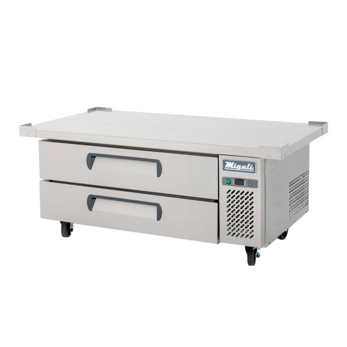 Migali  52" 2 Drawer Refrigerated Chef Base with 60" Extended Top - C-CB52-60-HC