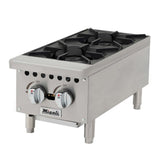 Migali C-HP-2-12 (2) Burner Gas Countertop Range / Hot Plate – 50,000 BTU - C-HP-2-12