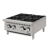 Migali C-HP-4-24 (4) Burner Gas Countertop Range / Hot Plate – 100,000 BTU - C-HP-4-24