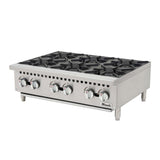 Migali C-HP-6-36 (6) Burner Gas Countertop Range / Hot Plate – 140,000 BTU - C-HP-6-36