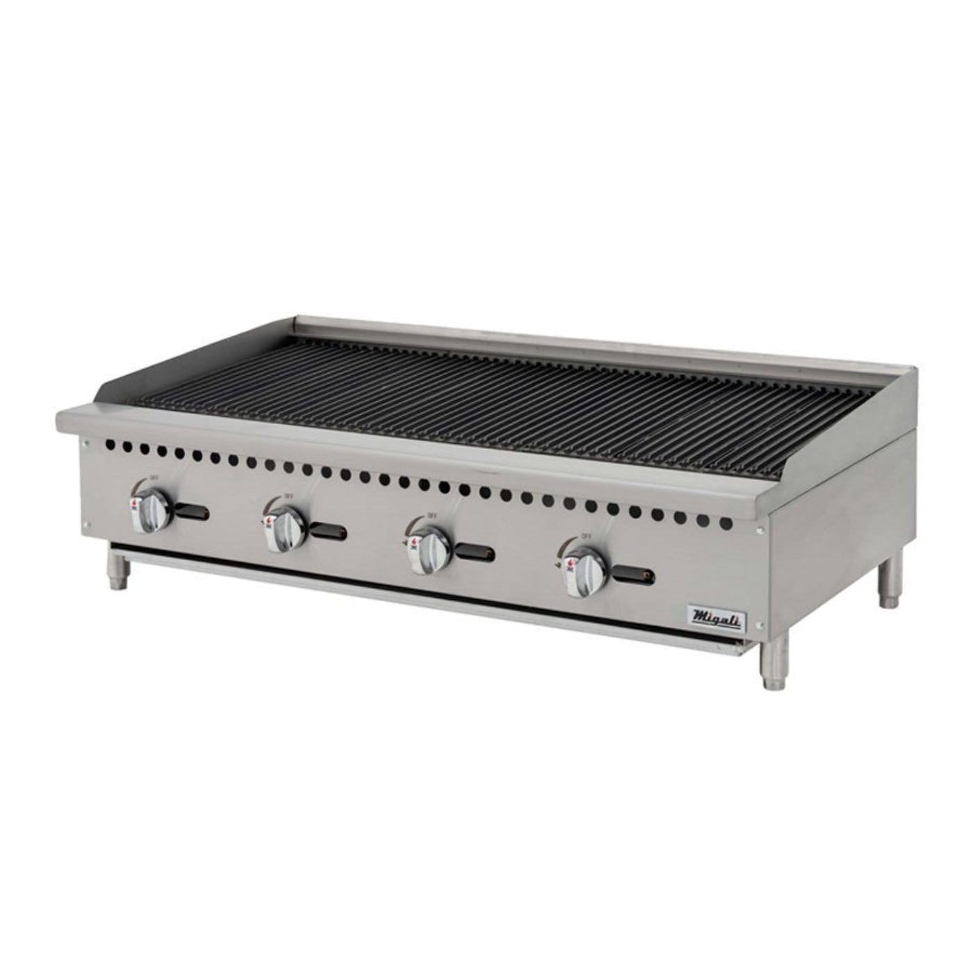Migali C-RB48 48" Gas Countertop Radiant Charbroiler 148,000 BTU - C-RB48