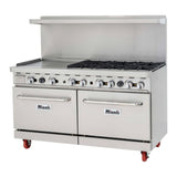 Migali C-RO6-24GL-LP 60" Liquid Propane 6 Burner Range with 2 Ovens with 24" Griddle - 240,000 BTU - C-RO6-24GL-LP