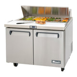 Migali C-SP48-12-HC 48.2” 2-Door Refrigerated Sandwich Prep Table – 12 Cu Ft - C-SP48-12-HC