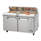 Migali C-SP60-16-HC 60.2” 2-Door Refrigerated Sandwich Prep Table – 18.2 Cu Ft - C-SP60-16-HC