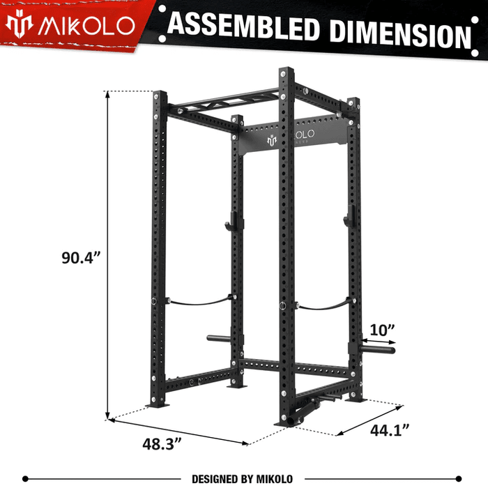 Mikolo Fitness P5R Power Rack - PC-P5R-B