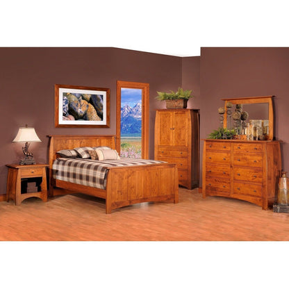 QW Amish Millcraft Bordeaux 3 Drawer Nightstand - MCB26NS