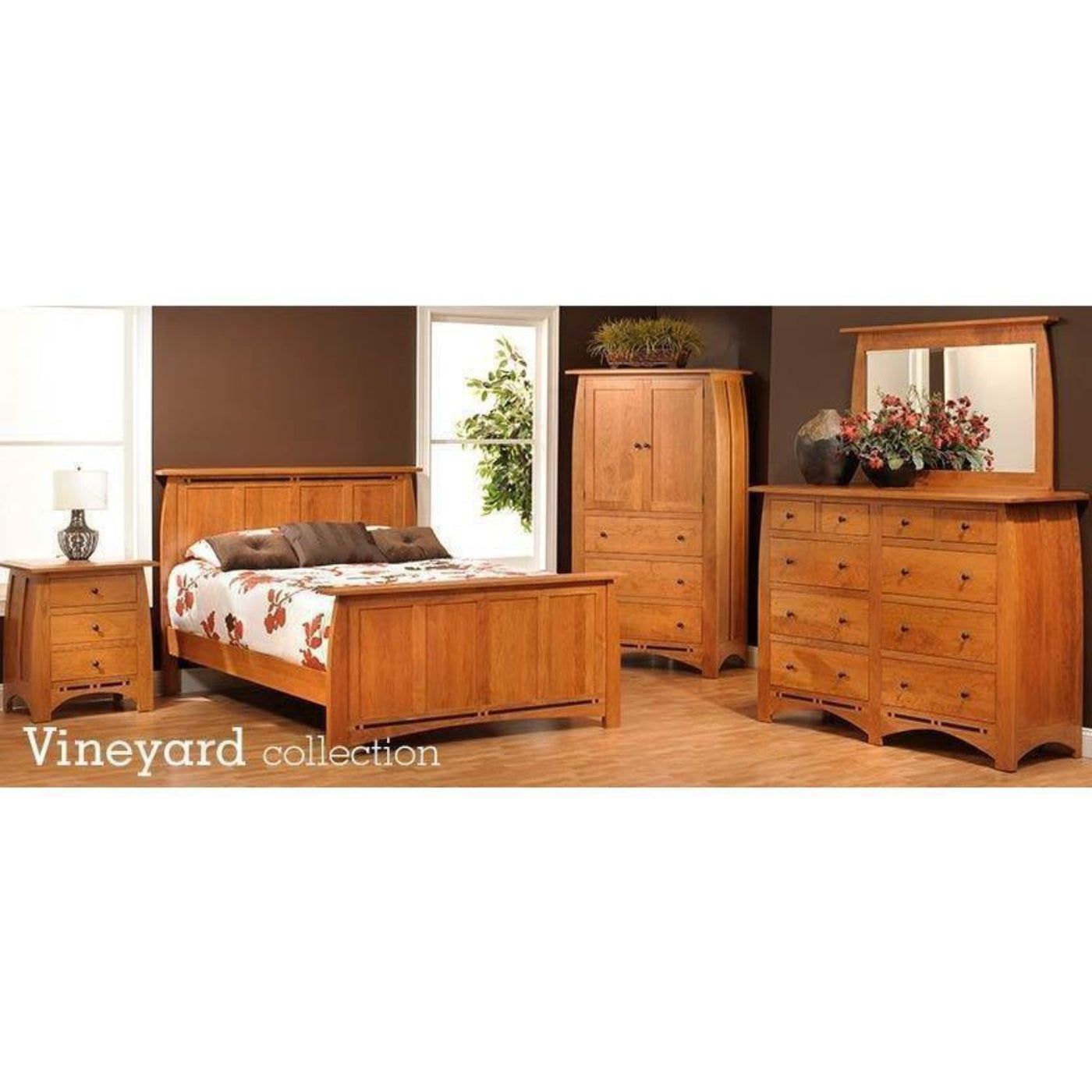 QW Amish Millcraft Vineyard Large Nightstand - MDT28NS
