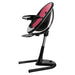 Mima Moon 2G High Chair with Black Base - Black/Fuchsia