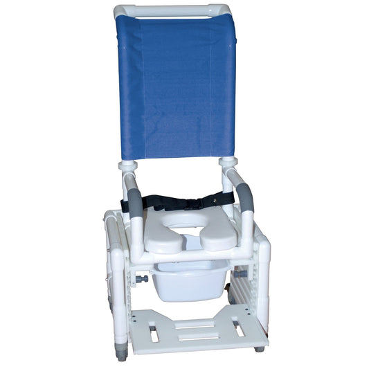 MJM Laguna 14" Wide High Back Adjustable Shower Commode Chair