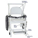 MJM 18.5" Wide Multi-Purpose Full Support Seat Shower Transport Chair - 131-18-24W-FS