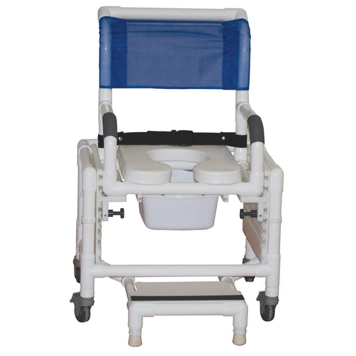 MJM Rio 18" Wide Adjustable Seat Shower and Commode Chair