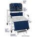 MJM 30" Wide Bariatric Reclining Shower Chair - 196-30-BAR