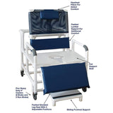 MJM 30" Wide Bariatric Reclining Shower Chair - 196-30-BAR