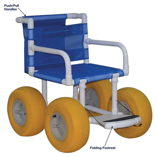 MJM All Terrain Beach Wheelchair - E720-ATC-YEL