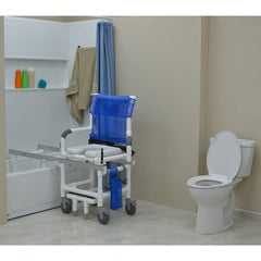 MJM Deluxe All Purpose Swing Away Armrests Dual Shower/transfer Chair - D118-5-SLIDE-N