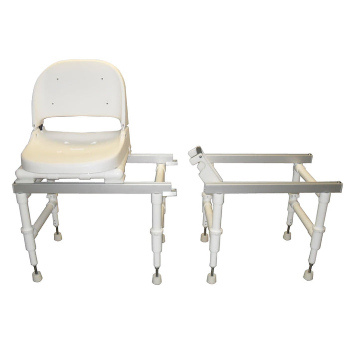 MJM Echo Dual Stationary Sliding Shower/transfer Chair - E118-SLIDE