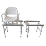 MJM Echo Dual Stationary Sliding Shower/transfer Chair with Swivel Seat and Arms - E118-TSLIDE