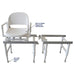 MJM Echo Dual Stationary Sliding Shower/transfer Chair with Swivel Seat and Arms - E118-TSLIDE