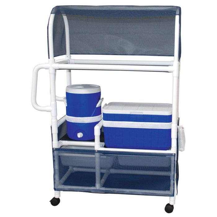 MJM 17" Wide Hydration Cart with Canopy - 831