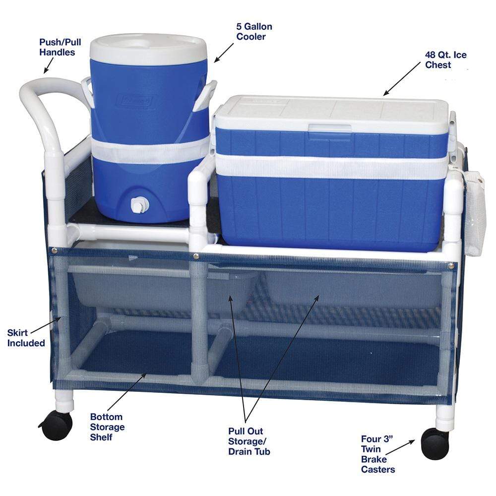 Mjm Hydration Cart with Skirt Cover Panels - 830