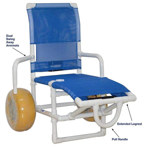 MJM Recreational All Terrain Wheelchair 750-ATC-YEL