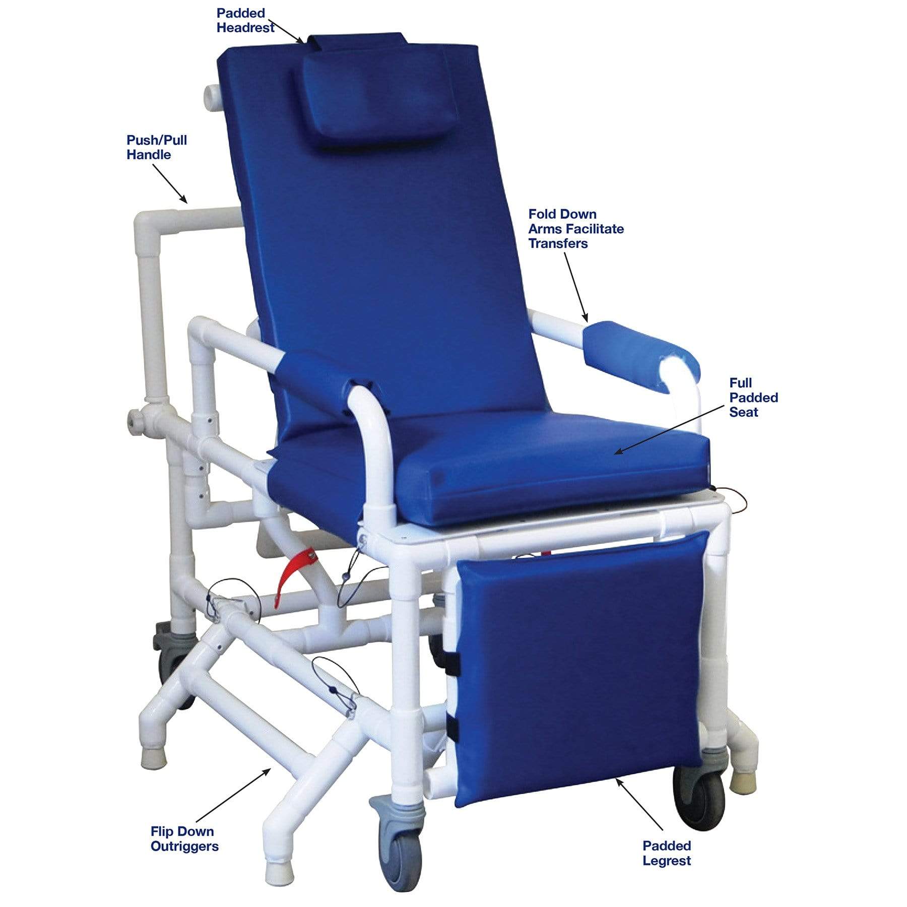 Mjm Solid Base Seat Geri Chair with Cushion - MJMUPTS-G