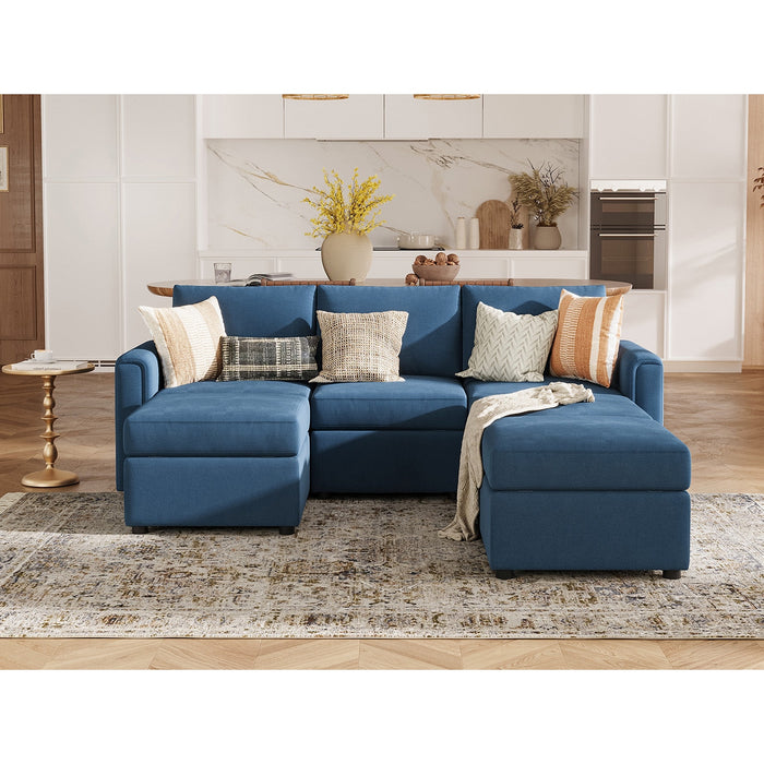 LINSY HOME RUBIK I 3 Seats with 3 Ottomans - US-LH-SPF-Sofa-S900-A11-33-0-00