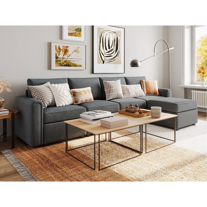 LINSY HOME RUBIK I 4 Seats with Ottoman - US-LH-SPF-Sofa-S900-A11-41-0-00