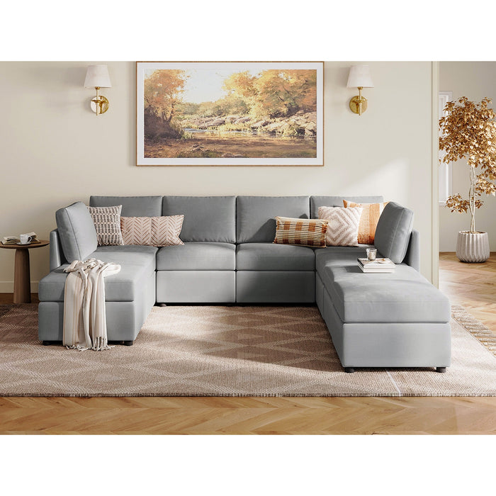 LINSY HOME RUBIK I 6 Seats with Ottoman - US-LH-SPF-Sofa-S900-A11-61-0-00 Price