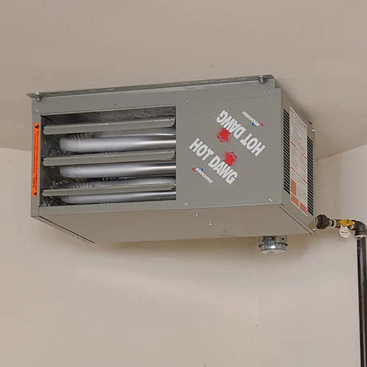 Modine Hot Dawg Garage Heater - 125K BTU/Direct Spark Ignition/LP/Two Stage w/Stainless Steel Heat Exchanger