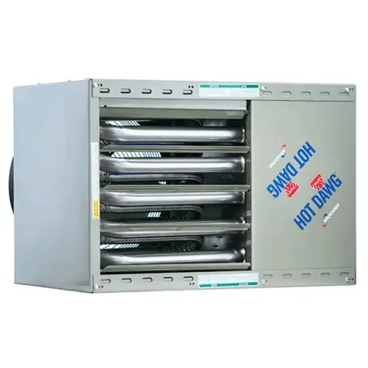 Modine Hot Dawg Garage Heater - 75K BTU/Direct Spark Ignition/LP/Single Stage w/Stainless Steel Heat Exchanger - HD75SS0121