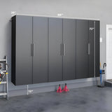 Prepac HangUps 108" Storage Cabinet 3-Piece Set K - Available in 2 Colors - WRSW-0717-3M
