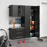 Prepac HangUps 60 inch Storage Cabinet 3 Piece Set B - Available in 3 Colors - GRGW-0702-3M