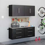 Prepac HangUps 60 inch Storage Cabinet 4 Piece Set F - Available in 3 Colors - GRGW-0706-4M