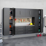 Prepac HangUps 120 inch Storage Cabinet 6 Piece Set I - Available in 3 Colors - GRGW-0709-6M