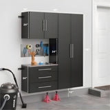 Prepac HangUps 60 inch Storage Cabinet 3 Piece Set B - Available in 3 Colors - GRGW-0702-3M