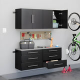 Prepac HangUps 60 inch Storage Cabinet 4 Piece Set F - Available in 3 Colors - GRGW-0706-4M
