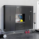 Prepac HangUps 90 inch Storage Cabinet 4 Piece Set G - Available in 3 Colors - GRGW-0707-4M