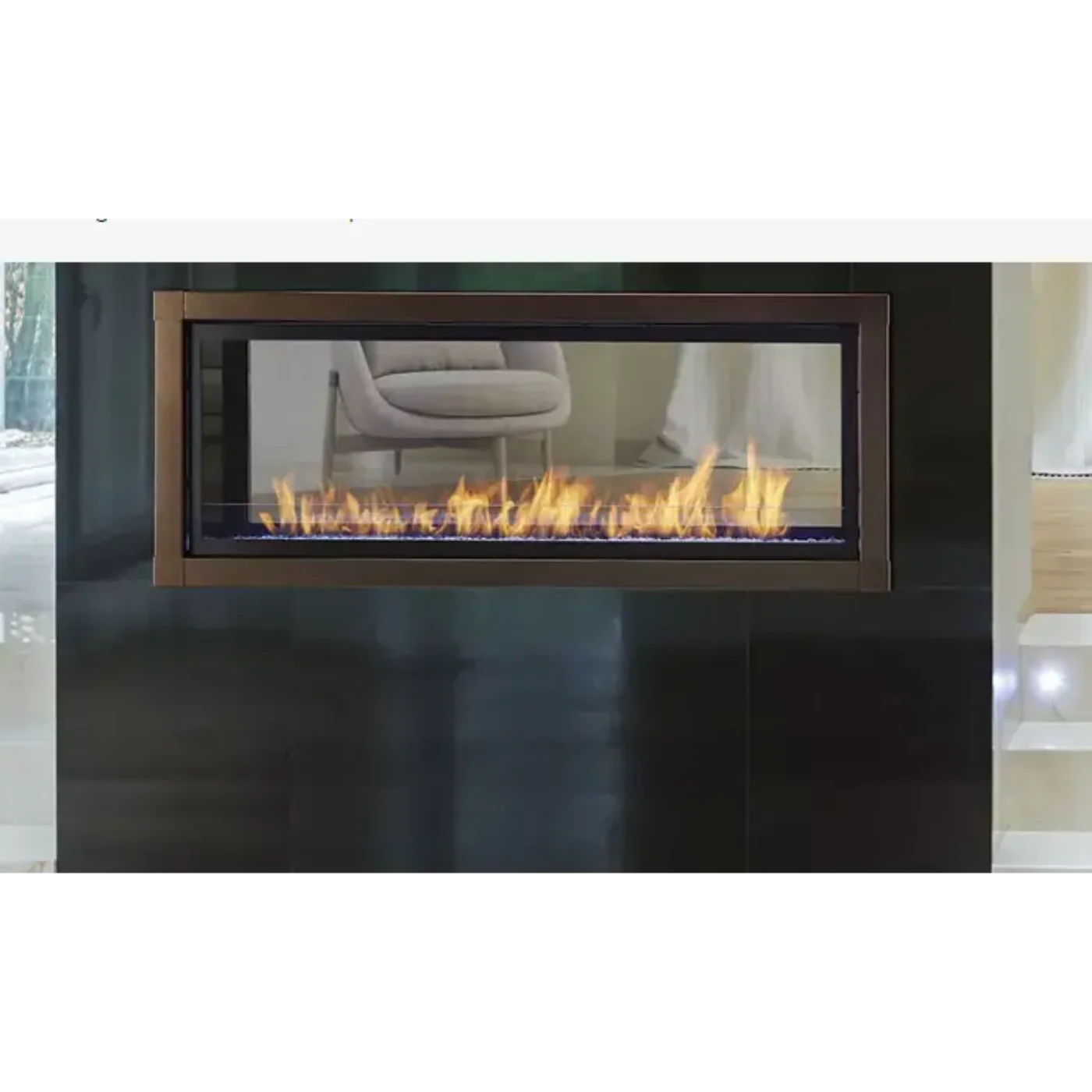 Monessen 48 Inch Artisan Vent Free See-Through Linear Gas Fireplace with IPI Plus Ignition