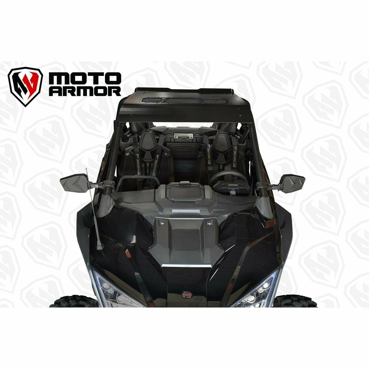 Moto Armor Polaris RZR Pro XP / Turbo R Aluminum Roof with Sunroof - MA-RZPRO-RF-2-AL-BLK