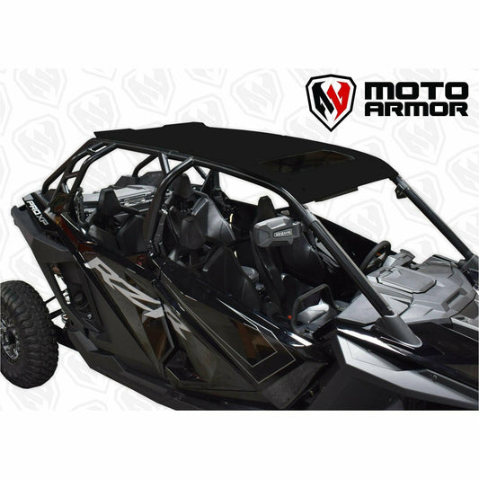 Moto Armor Polaris RZR Pro XP 4 / Turbo R 4 Aluminum Roof with Sunroof - MA-RZPRO-RF-4-AL-BLK